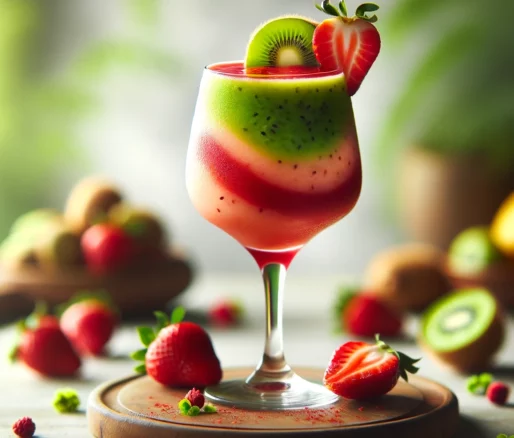 erdbeer kiwi smoothie