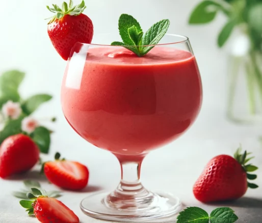 gesunder erdbeer smoothie
