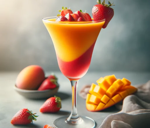 mango erdbeer smoothie