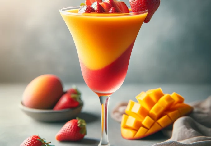 mango erdbeer smoothie